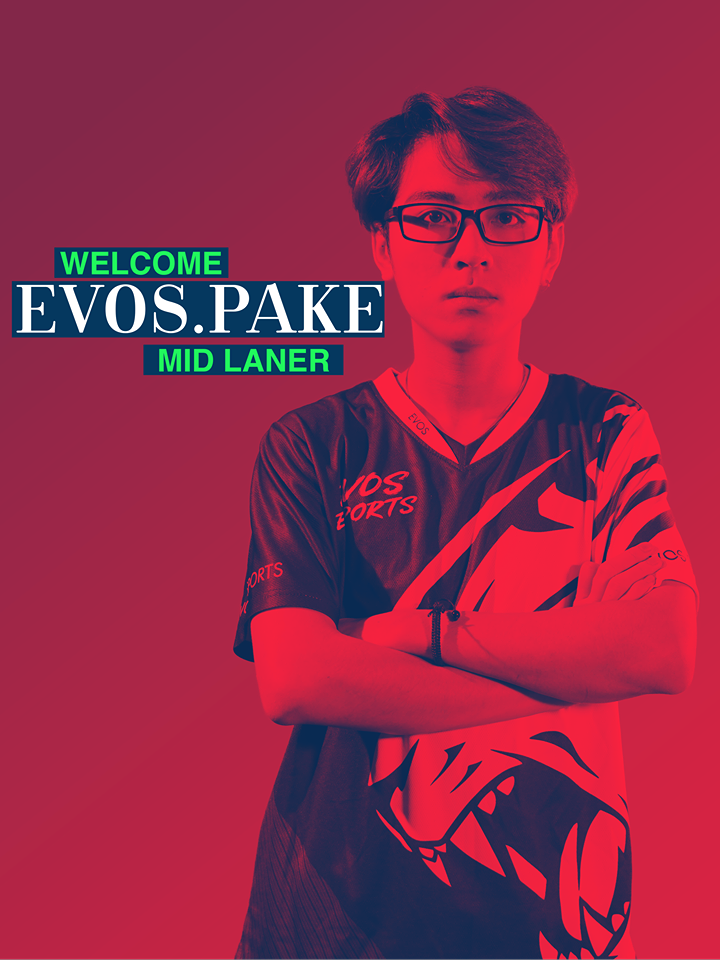 Pake đã chính thức gia nhập Evos