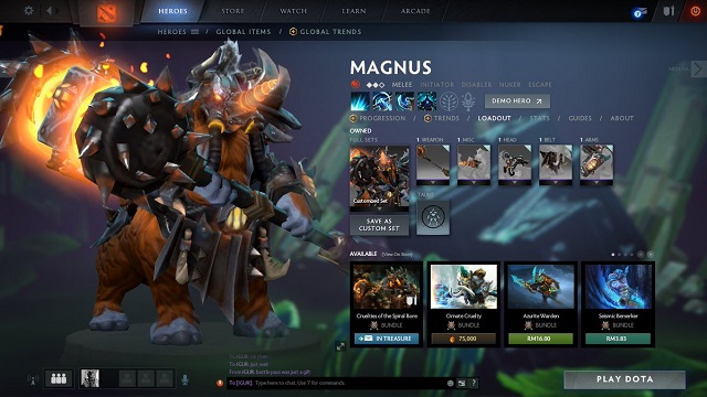 Magnus có lượng Strength cao vượt trội