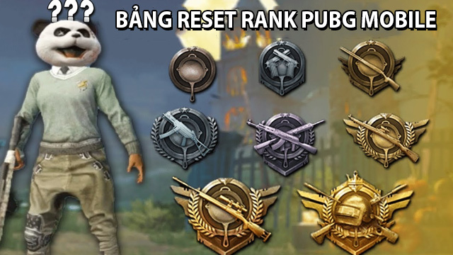 Reset rank PUBG mobile