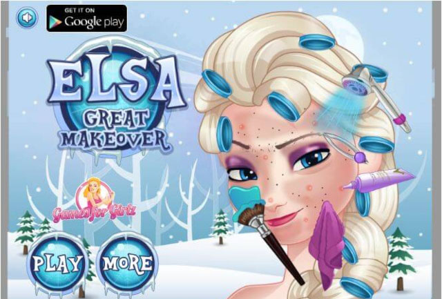 trang điểm cho Elsa