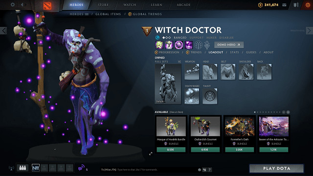 Thông tin chi tiết về kỹ năng của Witch Doctor